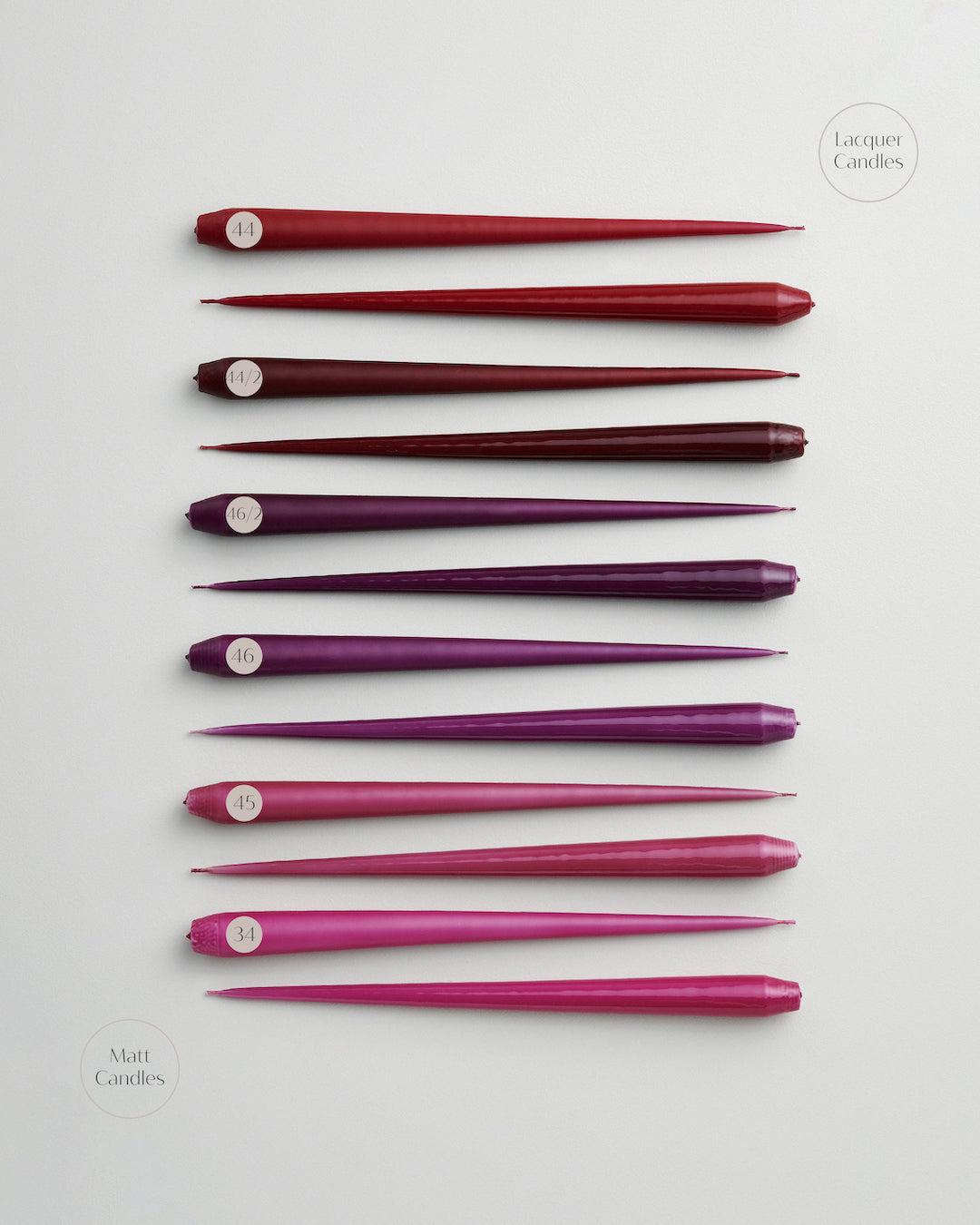 Ester & Erik - Kaars 42 cm - DEEP WINE