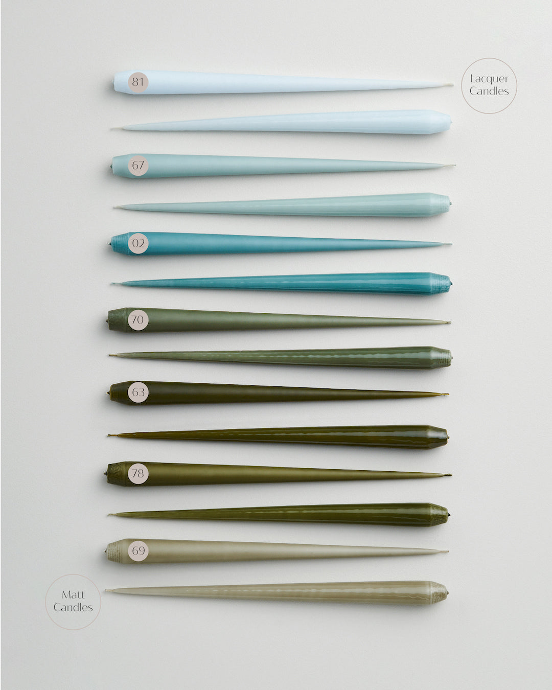 Ester & Erik - Kaars 42 cm - Green