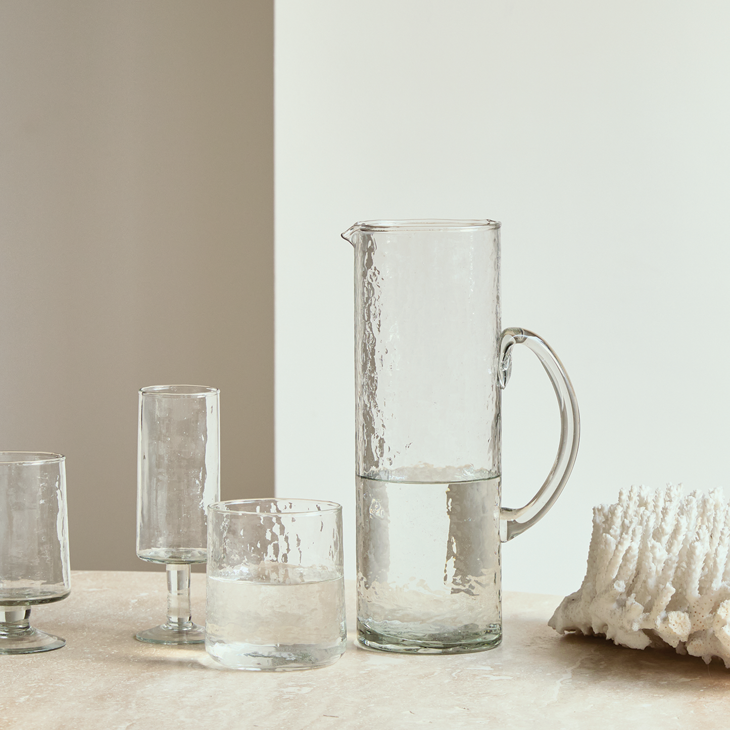 Karaf gerecycled glas (1050 ml)