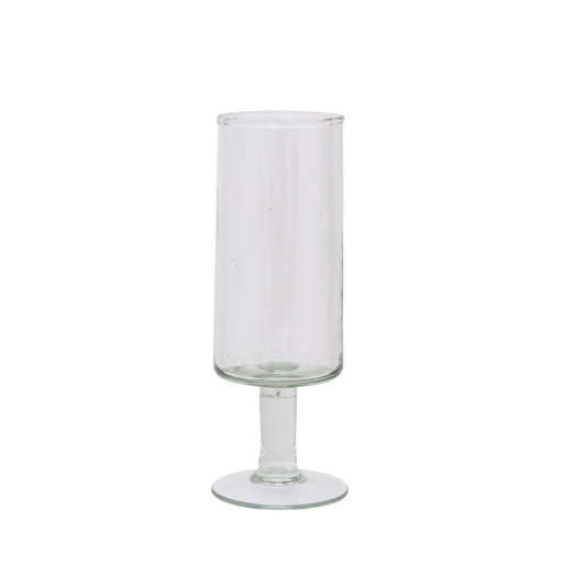 Champagneglas - Hammered transparant